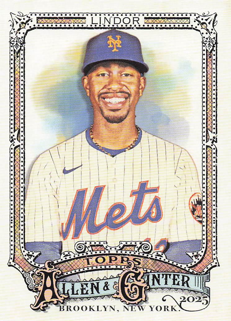 2025 Topps Allen & Ginter Baseball Francisco Lindor #110