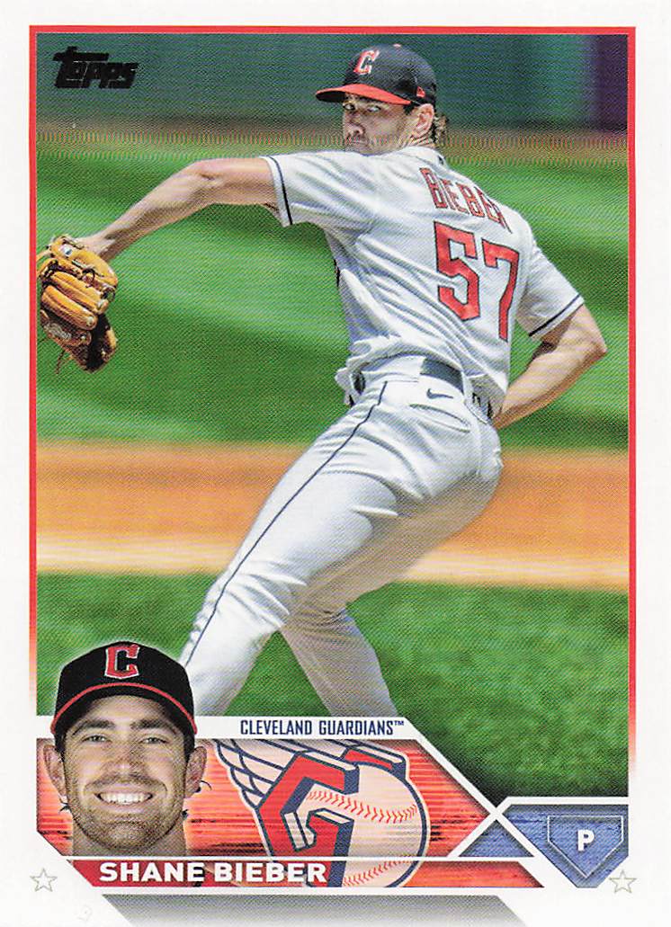 2023 Topps Baseball Shane Bieber #298