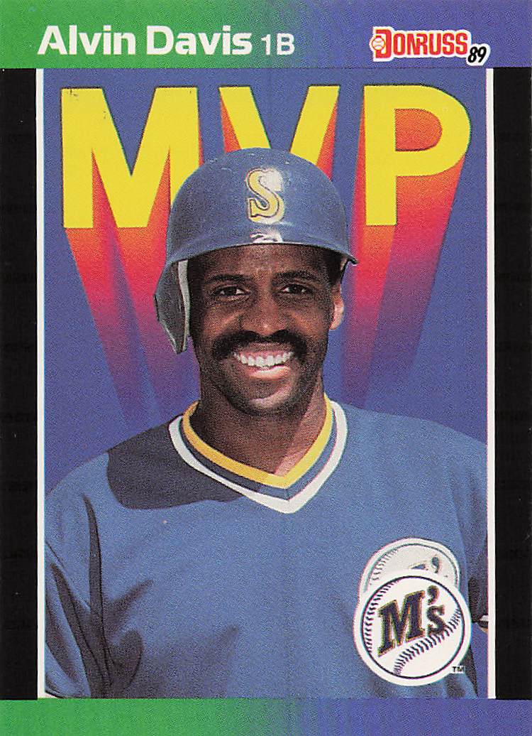 1989 Donruss Baseball Bonus MVP's Alvin Davis #BC-25b