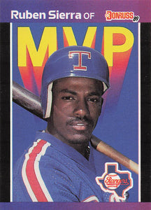 1989 Donruss Baseball Bonus MVP's Ruben Sierra #BC-26d