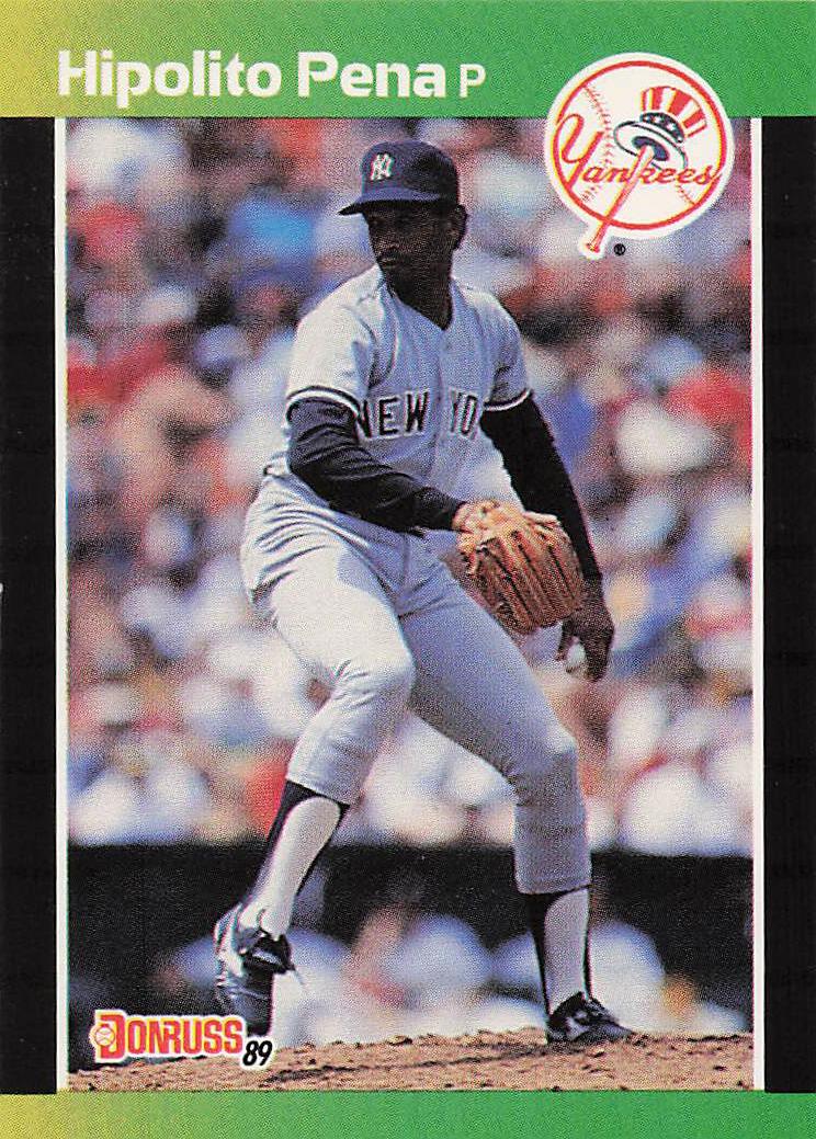 1989 Donruss Baseball Hipolito Pena #598 Rookie