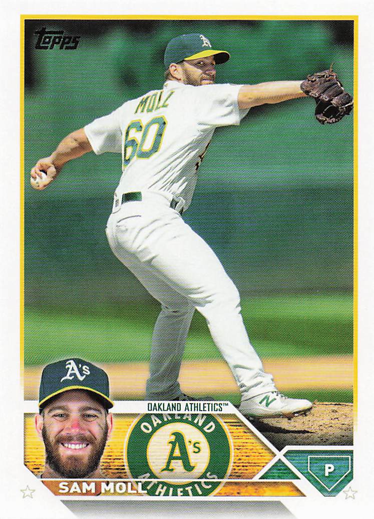 2023 Topps Baseball Sam Moll #8 Rookie
