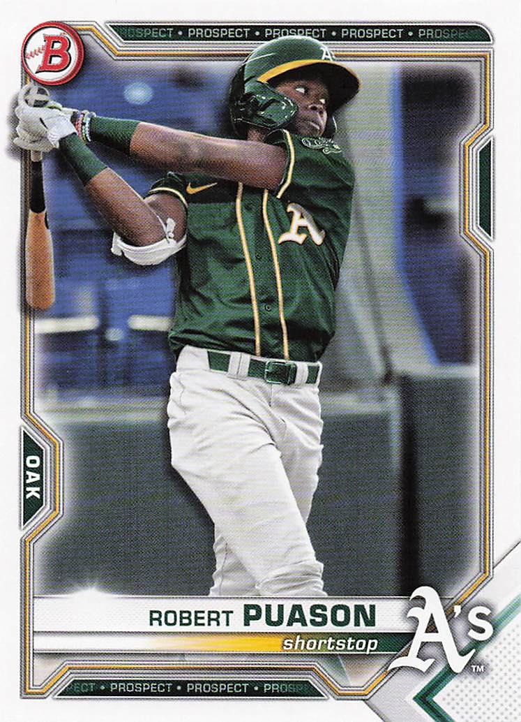 2021 Bowman Draft Baseball Robert Puason #BD-153