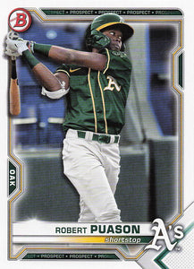 2021 Bowman Draft Baseball Robert Puason #BD-153