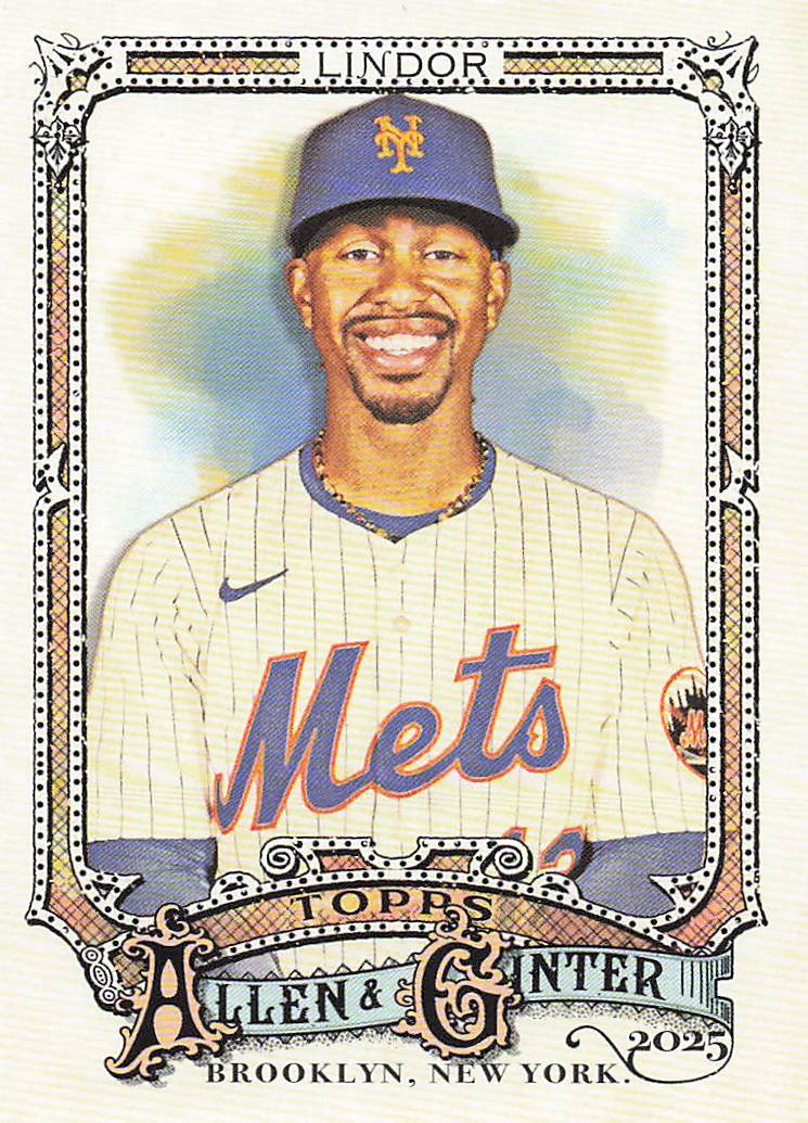 2025 Topps Allen & Ginter Baseball Francisco Lindor #110