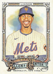 2025 Topps Allen & Ginter Baseball Francisco Lindor #110