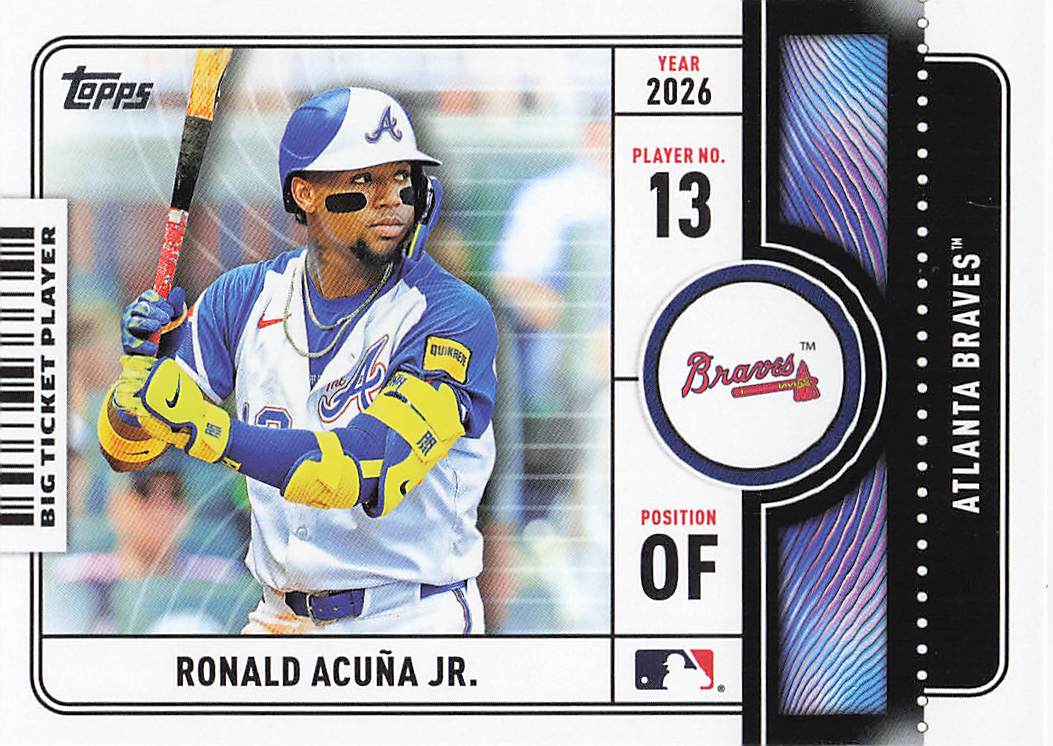2026 Topps Baseball Big Ticket Players Ronald Acuña Jr. #BTP-7