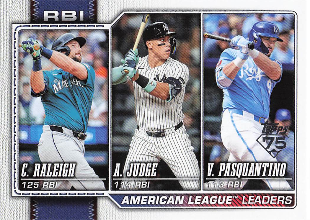 2026 Topps Baseball (Vinnie Pasquantino / Cal Raleigh / Aaron Judge) #211