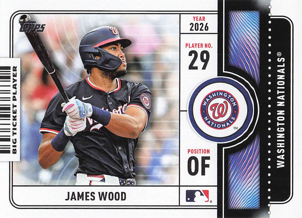 2026 Topps Baseball Big Ticket Players James Wood #BTP-15