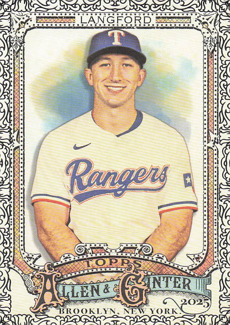 2025 Topps Allen & Ginter Baseball Foil Filagree Wyatt Langford #106