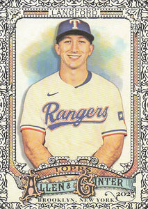 2025 Topps Allen & Ginter Baseball Foil Filagree Wyatt Langford #106