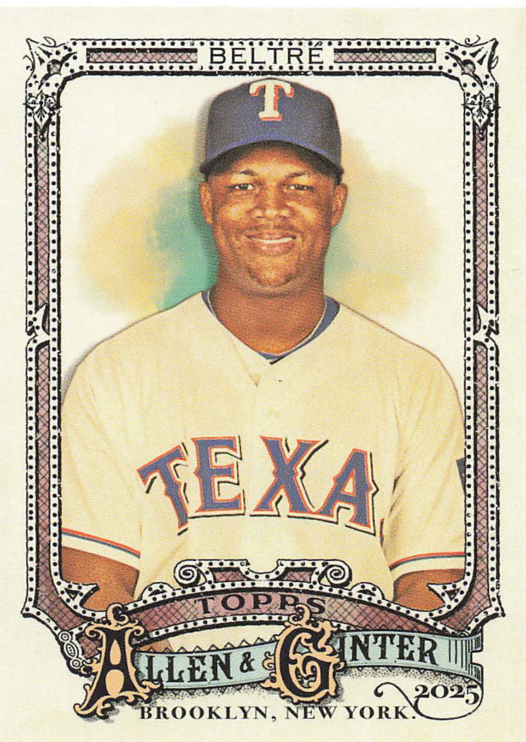 2025 Topps Allen & Ginter Baseball Adrian Beltré #323