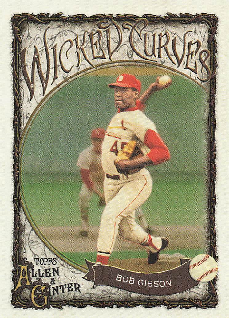 2025 Topps Allen & Ginter Baseball Wicked Curves Bob Gibson #WC-23