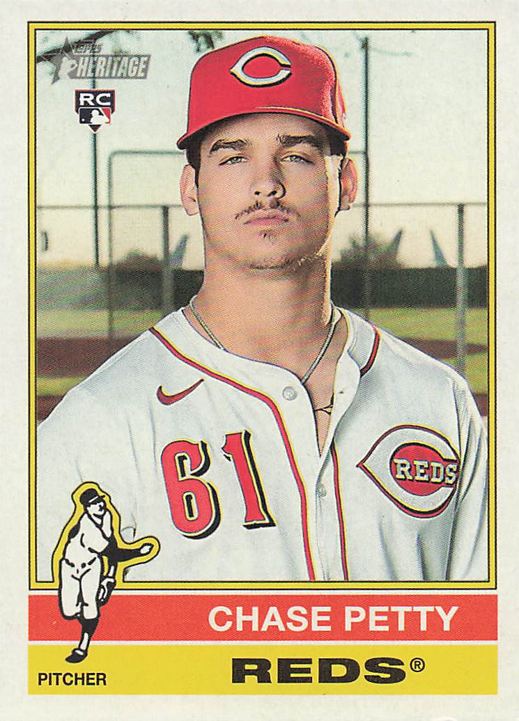 2025 Topps Heritage Baseball Chase Petty #607 Rookie