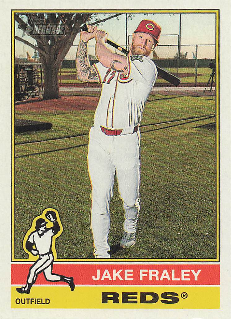 2025 Topps Heritage Baseball Jake Fraley #686