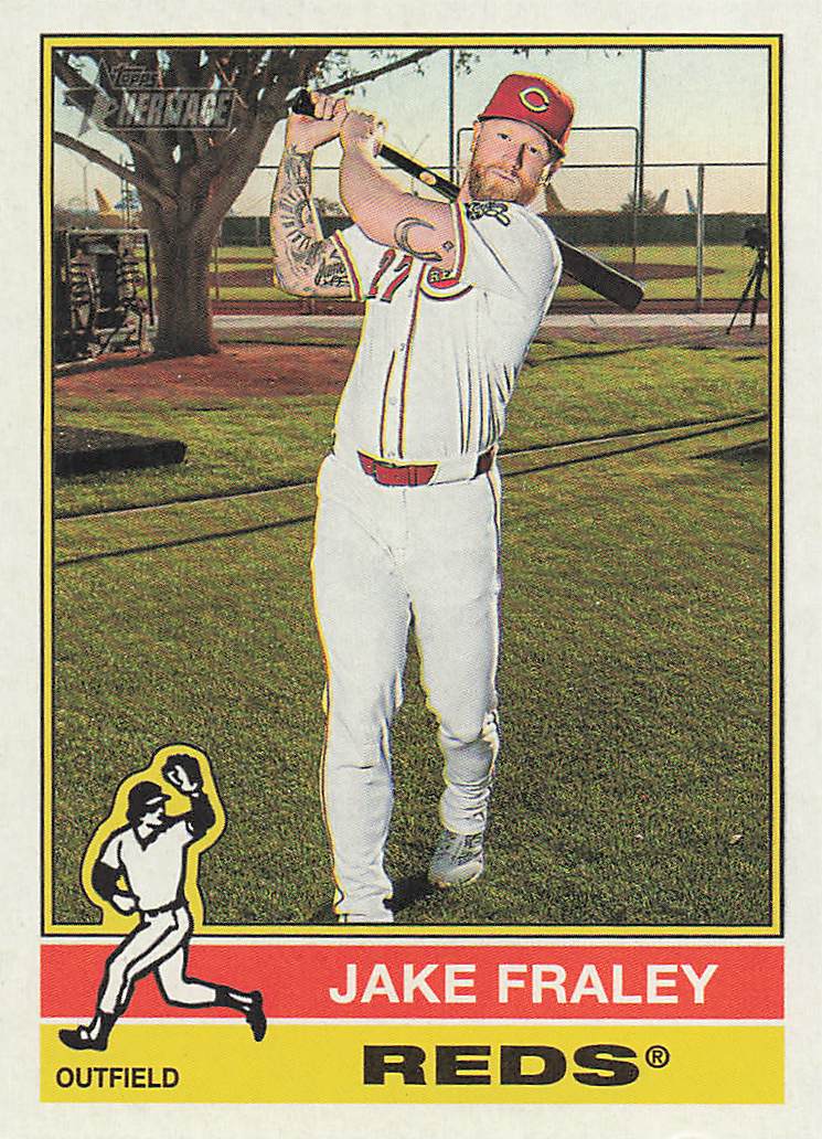 2025 Topps Heritage Baseball Jake Fraley #686