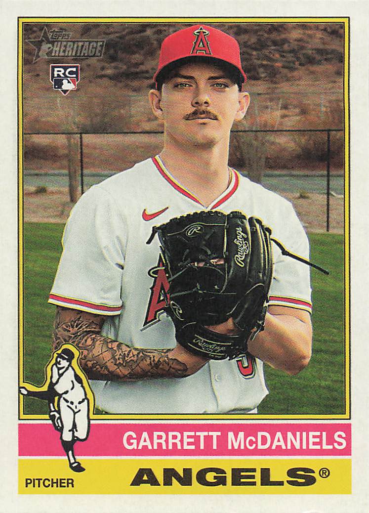2025 Topps Heritage Baseball Garrett McDaniels #578 Rookie