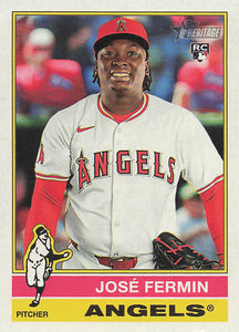 2025 Topps Heritage Baseball José Fermin #526 Rookie