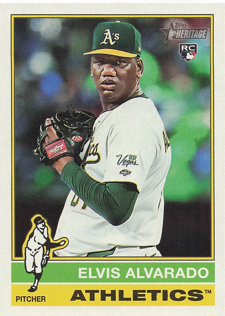 2025 Topps Heritage Baseball Elvis Alvarado #692 Rookie