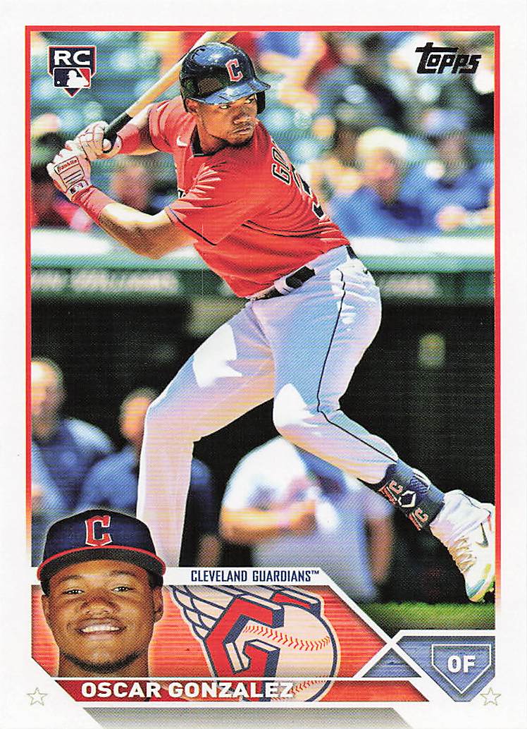2023 Topps Baseball Oscar Gonzalez #119 Rookie