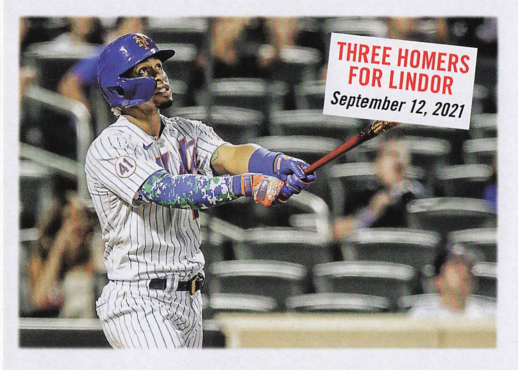 2022 Topps Archives Baseball Three Homers for Lindor #309