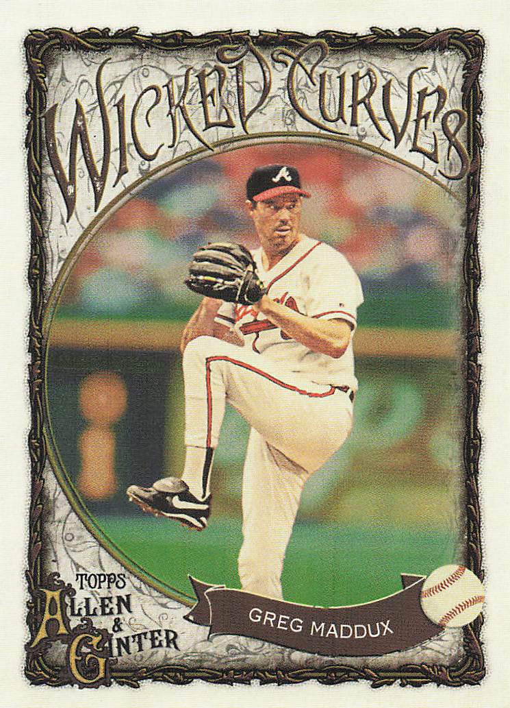 2025 Topps Allen & Ginter Baseball Wicked Curves Greg Maddux #WC-17