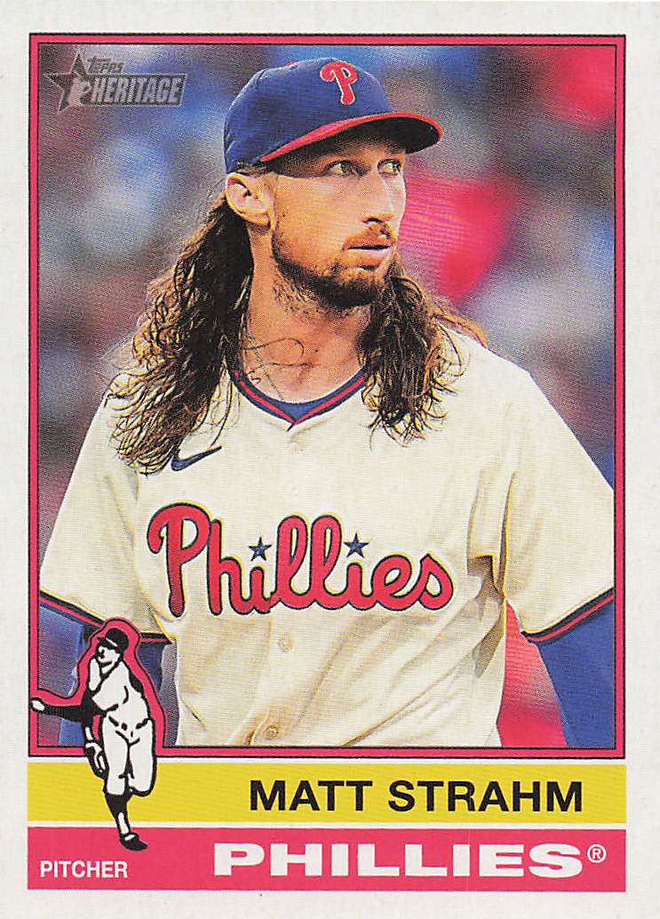 2025 Topps Heritage Baseball Matt Strahm #7