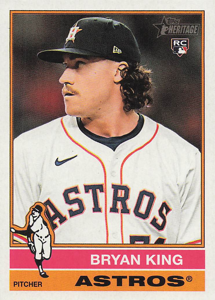 2025 Topps Heritage Baseball Bryan King #208 Rookie