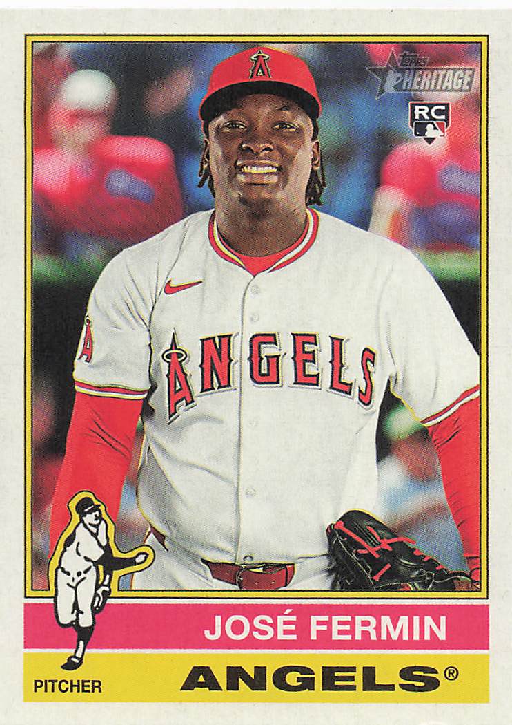 2025 Topps Heritage Baseball José Fermin #526 Rookie