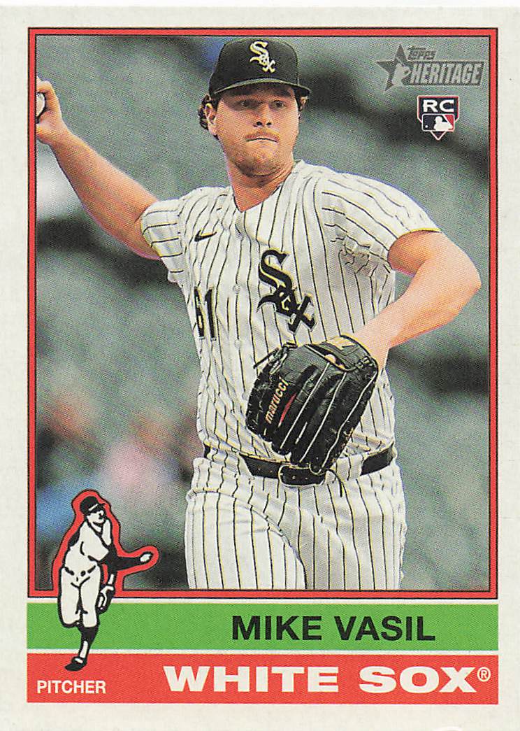 2025 Topps Heritage Baseball Mike Vasil #507 Rookie
