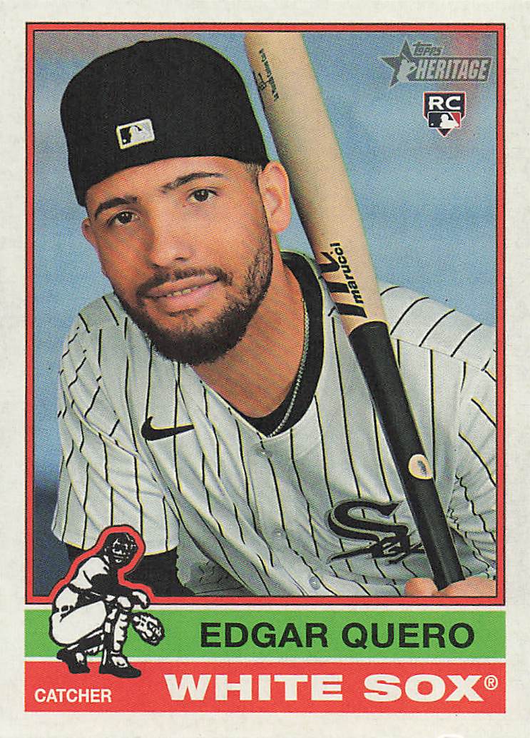 2025 Topps Heritage Baseball Edgar Quero #536 Rookie