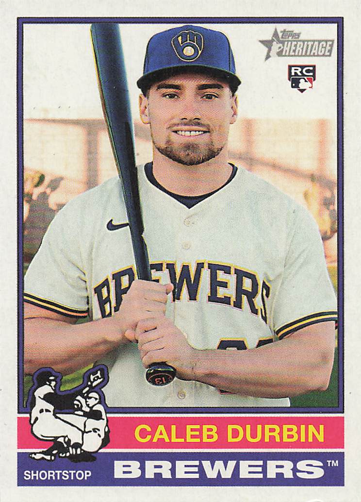 2025 Topps Heritage Baseball Caleb Durbin #539 Rookie