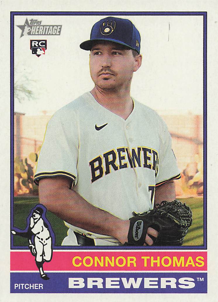 2025 Topps Heritage Baseball Connor Thomas #605 Rookie
