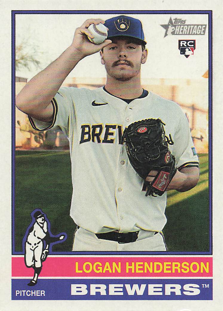 2025 Topps Heritage Baseball Logan Henderson #545 Rookie