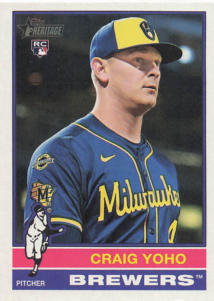 2025 Topps Heritage Baseball Craig Yoho #573 Rookie
