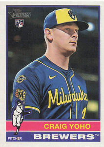2025 Topps Heritage Baseball Craig Yoho #573 Rookie