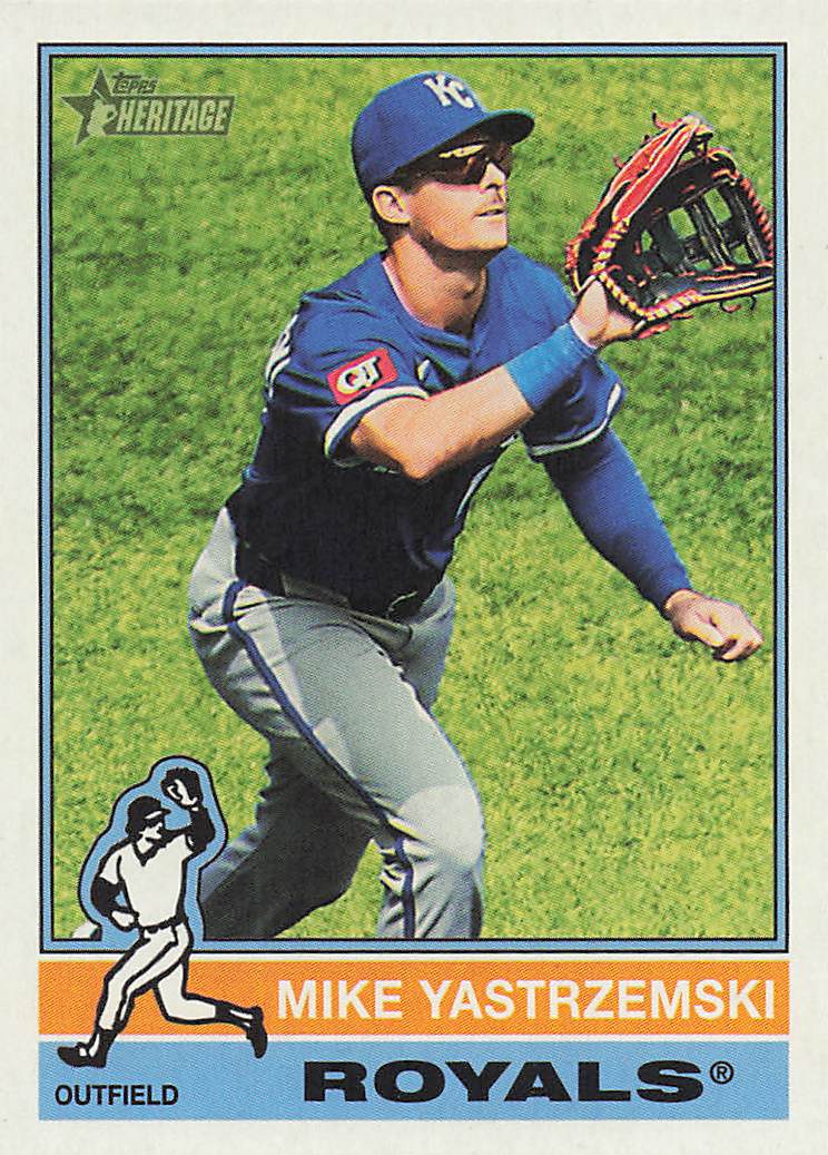 2025 Topps Heritage Baseball Mike Yastrzemski #696