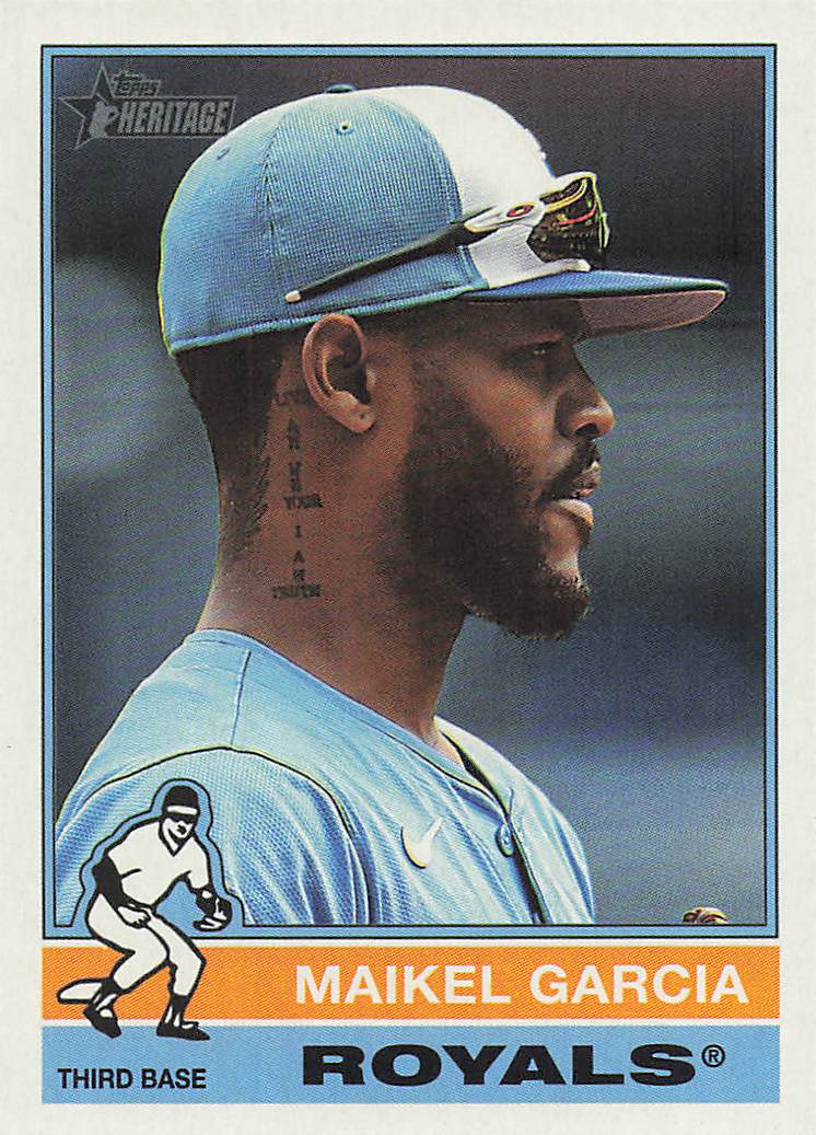 2025 Topps Heritage Baseball Maikel Garcia #680
