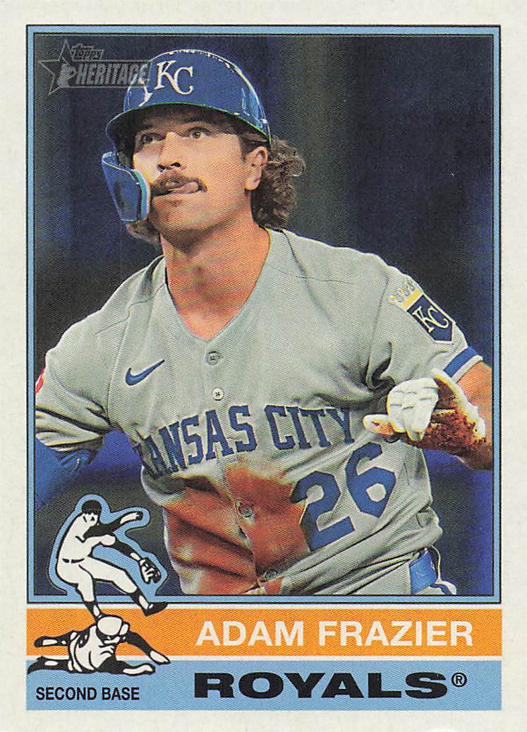 2025 Topps Heritage Baseball Adam Frazier #606