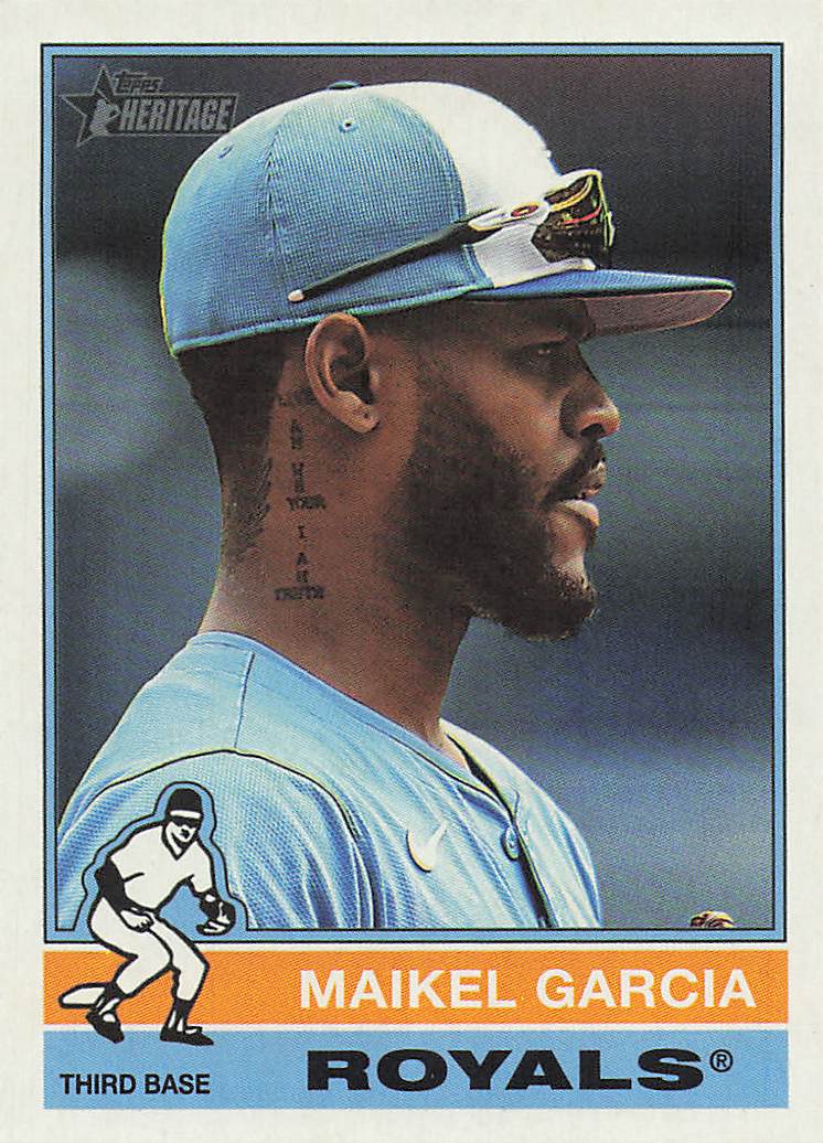 2025 Topps Heritage Baseball Maikel Garcia #680