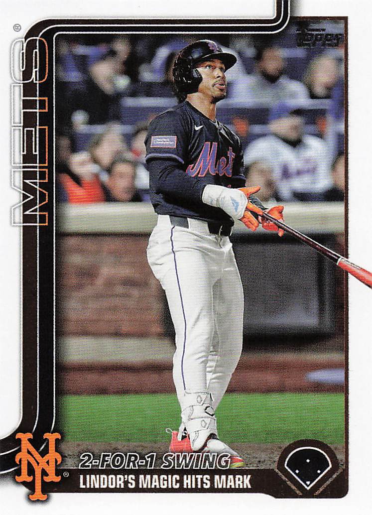 2025 Topps Update Baseball 2-For-1 Swing (Francisco Lindor) #US290