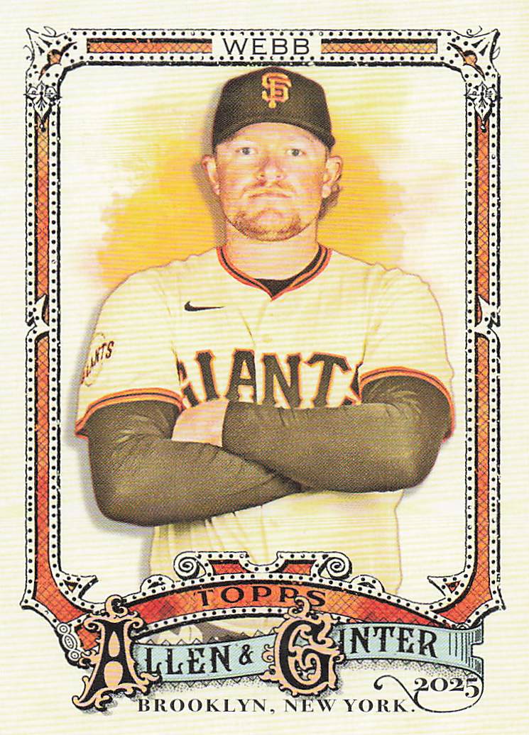 2025 Topps Allen & Ginter Baseball Logan Webb #232