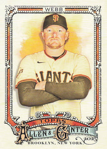2025 Topps Allen & Ginter Baseball Logan Webb #232