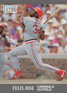 1991 Ultra Update Baseball Felix Jose #U-107