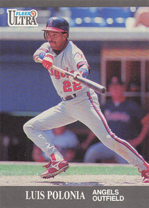 1991 Ultra Update Baseball Luis Polonia #U-11