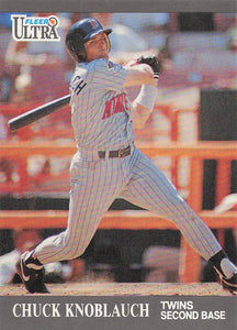 1991 Ultra Update Baseball Chuck Knoblauch #U-37