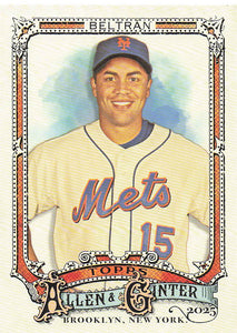 2025 Topps Allen & Ginter Baseball Carlos Beltrán #153