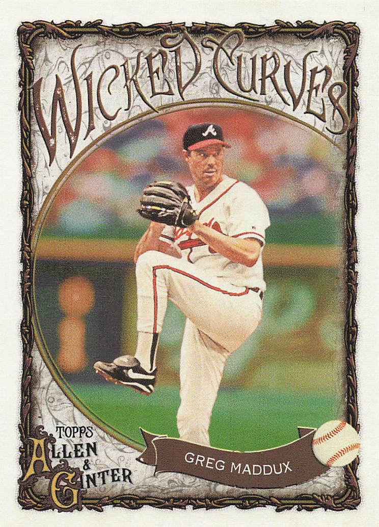 2025 Topps Allen & Ginter Baseball Wicked Curves Greg Maddux #WC-17