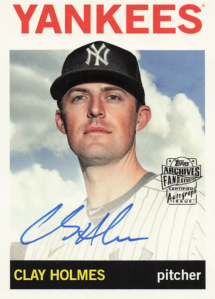 2023 Topps Archives Baseball Fan Favorites Autographs Clay Holmes #64FF-CH