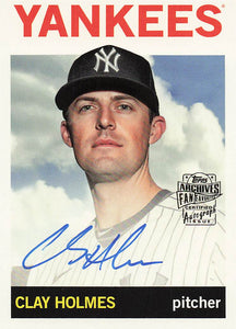 2023 Topps Archives Baseball Fan Favorites Autographs Clay Holmes #64FF-CH